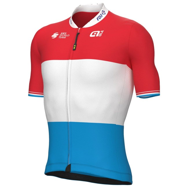 GROUPAMA-FDJ luxemburgischer Meister 2022 Radtrikot kurzarm-ALE Radsport-Profi-Team Radtrikot Kaufen
