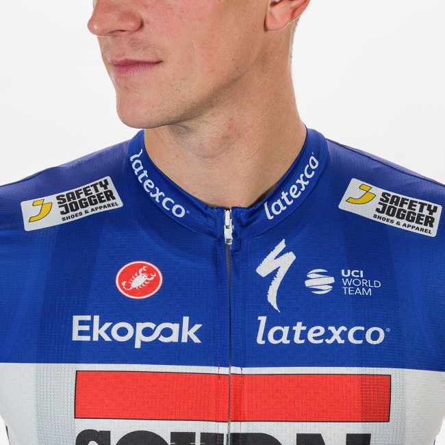 Soudal Quick-Step französischer Meister 2023 Competizione Radtrikot kurzarm-Radsport-Profi-Team Radtrikot Kaufen Soudal Quick-Step französischer Meister 2023 Competizione Radtrikot kurzarm-Radsport-Profi-Team Radtrikot Kaufen