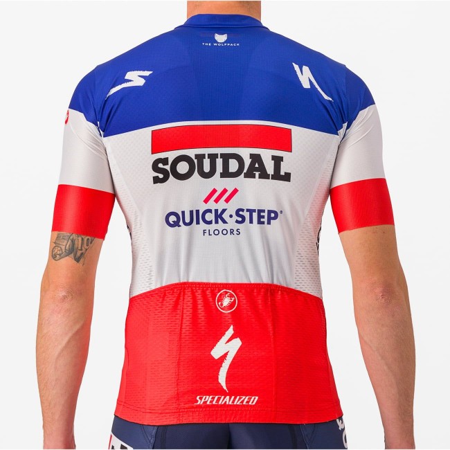 Soudal Quick-Step französischer Meister 2023 Competizione Radtrikot kurzarm-Radsport-Profi-Team Radtrikot Kaufen Soudal Quick-Step französischer Meister 2023 Competizione Radtrikot kurzarm-Radsport-Profi-Team Radtrikot Kaufen