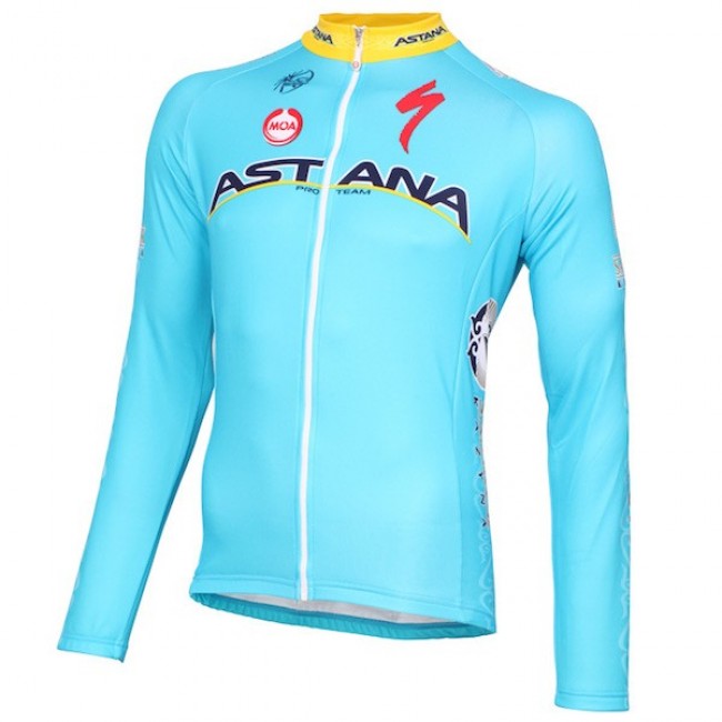 2015 Astana Team Radtrikot Langarm Radtrikot Kaufen