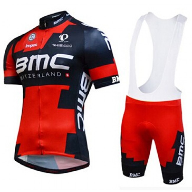2015 BMC Fahrradbekleidung Satz Fahrradtrikot Kurzarm Trikot und Kurz Trägerhose Radtrikot Kaufen