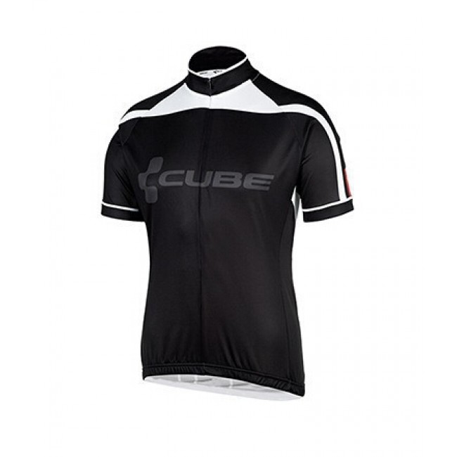 2015 Cube Radtrikot Kurzarm schwarz Weiß Radtrikot Kaufen
