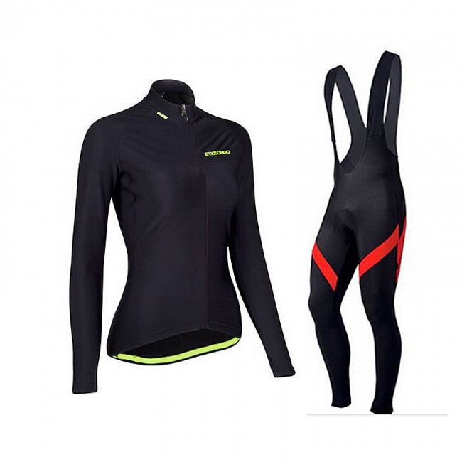 2015 Etxeondo Konbi Damen Fahrradbekleidung Radtrikot Satz Langarm und Lange Trägerhose Radtrikot Kaufen