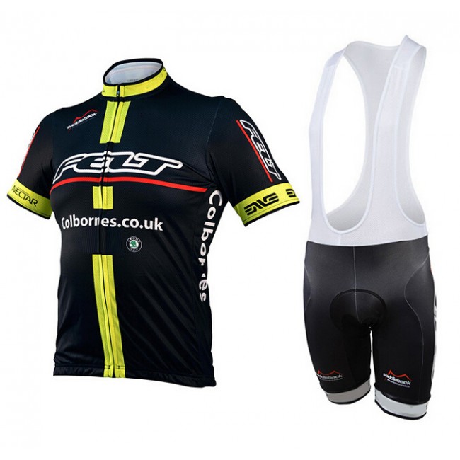 2015 Felt gelb Fahrradbekleidung Satz Fahrradtrikot Kurzarm Trikot und Kurz Trägerhose Radtrikot Kaufen