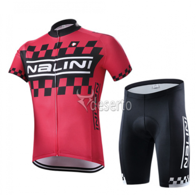 2015 Nalini Racing-Drapeau Rot Radtrikot Kurzarm und Kurz Radhose Radtrikot Kaufen