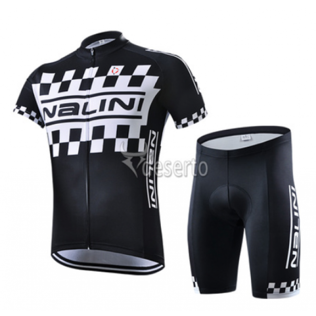 2015 Nalini Racing-Drapeau Schwarz Radbekleidung Radtrikot Kurzarm und Fahrradhosen Kurz Radtrikot Kaufen