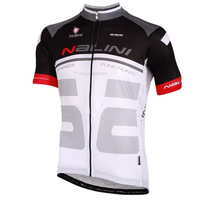 2015 Nalini Bao Schwarz-Weiß Radtrikot Kurzarm Radtrikot Kaufen