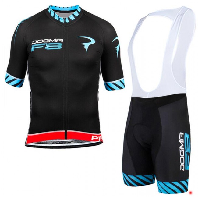 2015 Pinarello F8 Blau Fahrradbekleidung Satz Fahrradtrikot Kurzarm Trikot und Kurz Trägerhose Radtrikot Kaufen