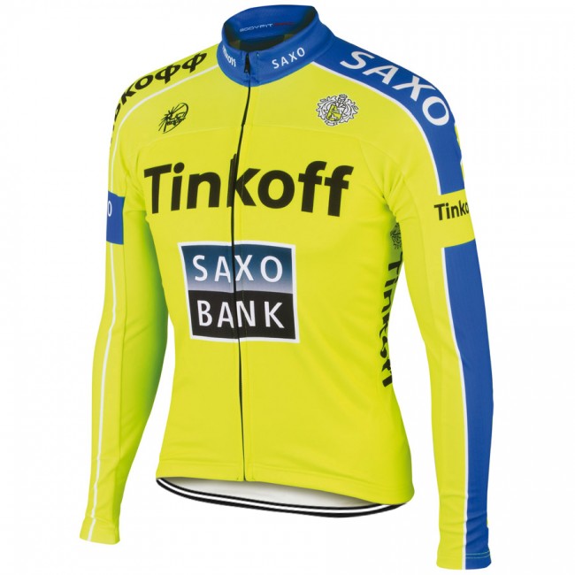 2015 Saxo Bank Tinkoff Fahrradtrikot Langarm Radtrikot Kaufen