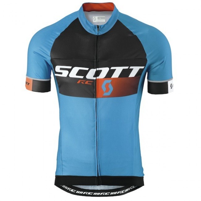 2015 Scott RC Pro Schwarz-Blau Radtrikot Kurzarm Radtrikot Kaufen