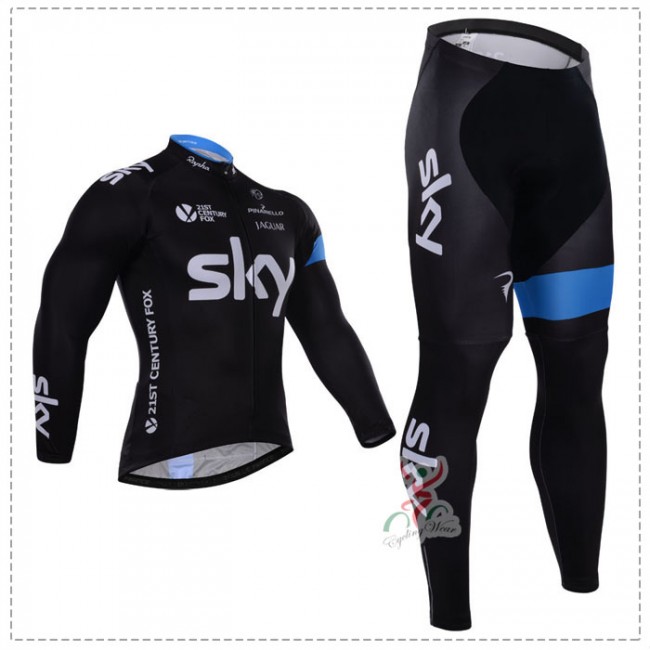 2015 SKY Fahrradbekleidung Radtrikot Satz Langarm und Lange Fahrradhose Radtrikot Kaufen