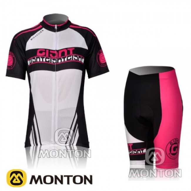2012 Damen giant team Radbekleidung Radtrikot Kurzarm und Fahrradhosen Kurz Radtrikot Kaufen