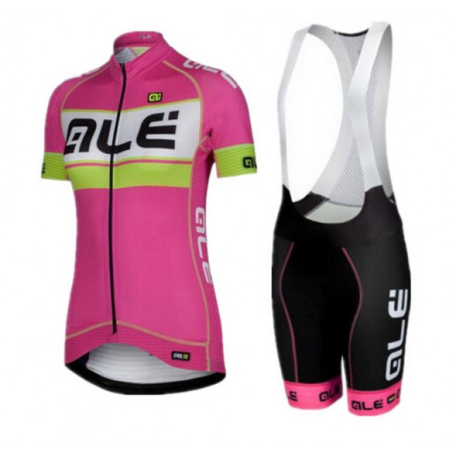 2015 ALE Damen rose Fahrradbekleidung Satz Fahrradtrikot Kurzarm Trikot und Kurz Trägerhose Radtrikot Kaufen
