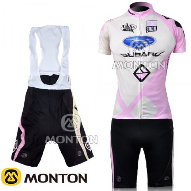 2011 SUBARU Team Damen Radbekleidung Satz Radtrikot Kurzarm und Kurz Trägerhose Radtrikot Kaufen