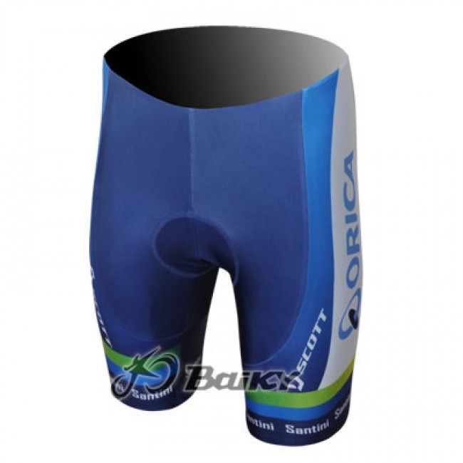 2013 Green Edge ORICA Kurz Radhose Blau Radtrikot Kaufen