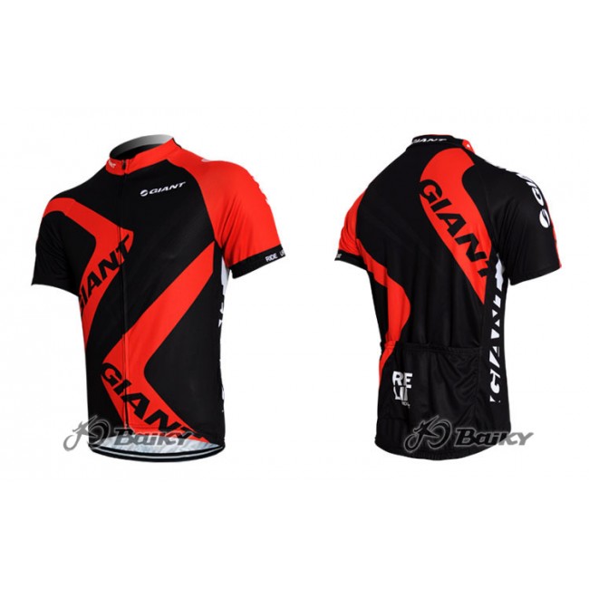 2012 Giant Ride Life Radtrikot Kurzarm Schwarz Rot Radtrikot Kaufen