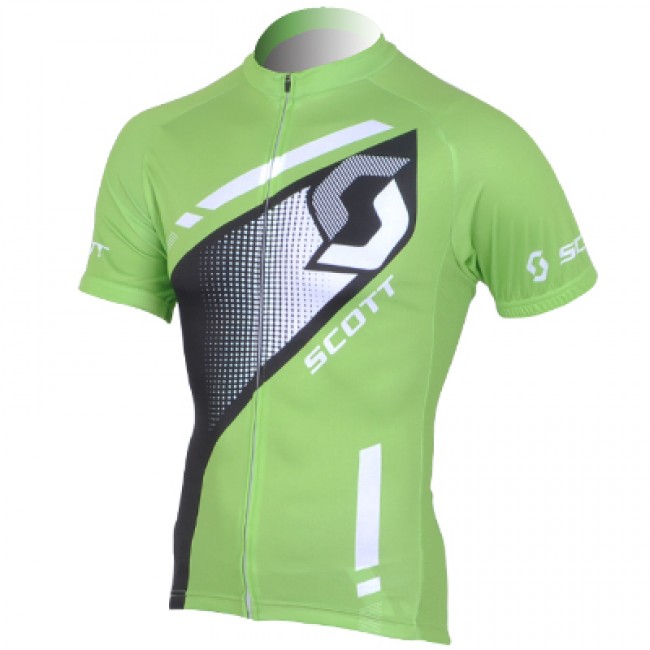 2013 Scott Racing Radtrikot Kurzarm Grün Schwarz Radtrikot Kaufen