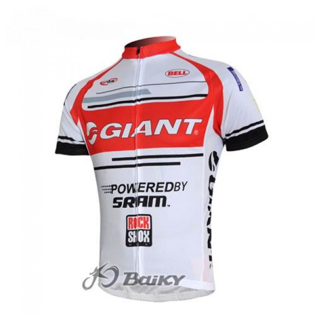 Giant Sram Pro Team Radtrikot Kurzarm Rot Weiß Radtrikot Kaufen