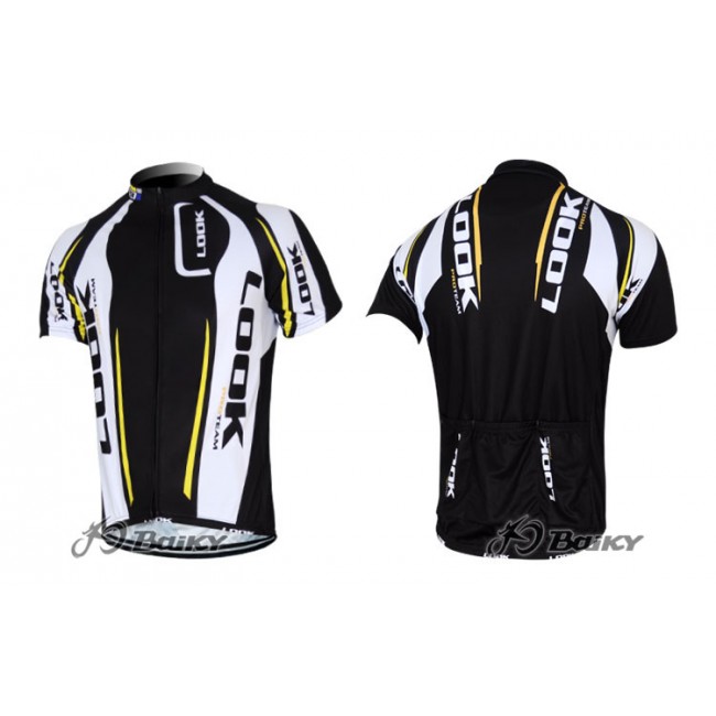 2012 Look Cycle Radtrikot Kurzarm Weiß Schwarz Radtrikot Kaufen