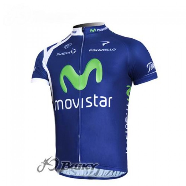 Movistar Team Radtrikot Kurzarm Blau Radtrikot Kaufen