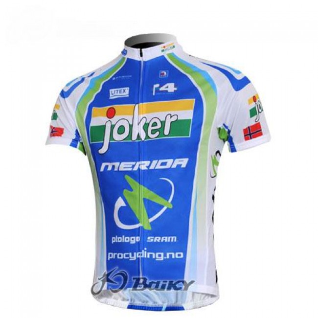 Joker Merida Pro Team Norwegen Radtrikot Kurzarm Grün Radtrikot Kaufen