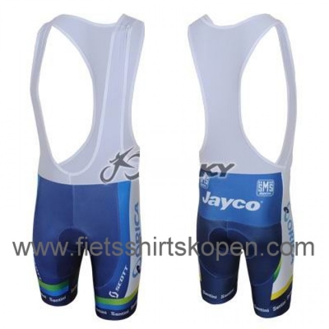 2013 Green Edge ORICA Fahrradbekleidung Satz Fahrradtrikot Kurzarm Trikot und Kurz Trägerhose Blau Radtrikot Kaufen