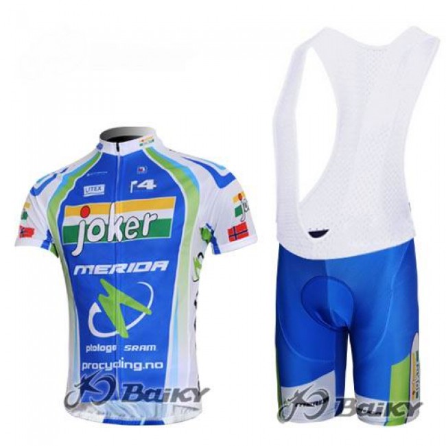 Joker Merida Pro Team Norwegen Radtrikot Kurzarm Kurz Trägerhose Kits Grün Radtrikot Kaufen