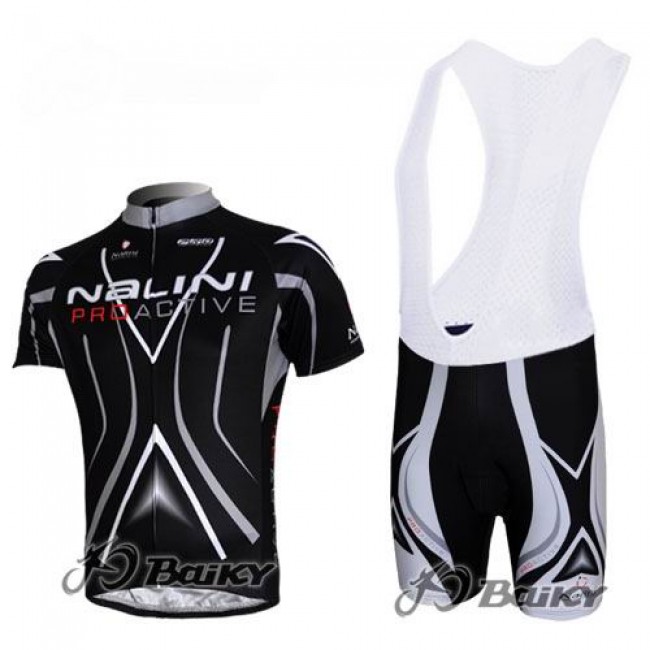Nalini Pro Team Fahrradbekleidung Satz Fahrradtrikot Kurzarm Trikot und Kurz Trägerhose Schwarz Radtrikot Kaufen