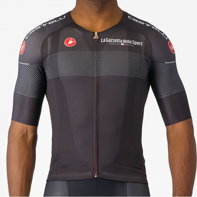 Herren Schwarzes Trikot Giro d'Italia 2024 Race Radtrikot Kaufen
