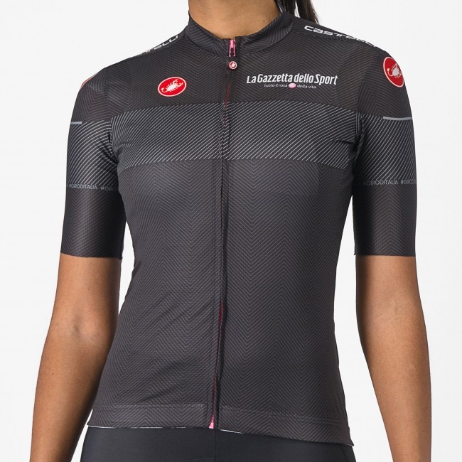 Damen Schwarzes Trikot Damen Giro d'Italia 2024 Competizione Radtrikot Kaufen