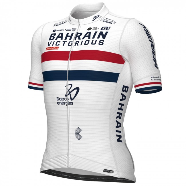 Herren Ale Bahrain Victorious 2024 PRS Trikot-Champion Großbritannien Radtrikot Kaufen