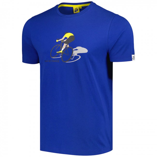 Herren Tour de France Cyclist Graphic 2024 T-Shirt-Blau Radtrikot Kaufen