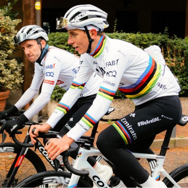 Herren Team UAE 2024 Pissei langarmtrikot-Weltmeister Radtrikot Kaufen