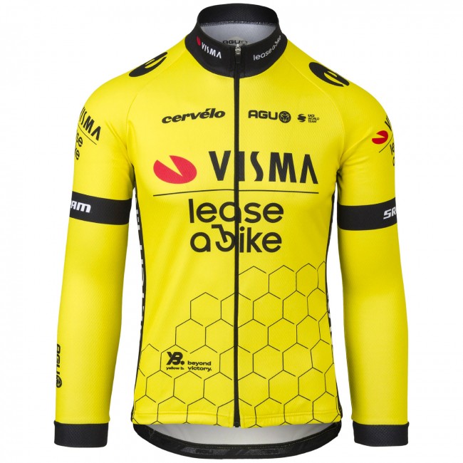 Herren Langärmeliges Trikot Agu Team Visma Lease a bike 2024 Radtrikot Kaufen