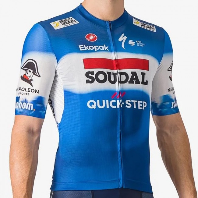 Herren Castelli Soudal Quick-Step 2024 Wettbewerbs-Trikot 3 Radtrikot Kaufen