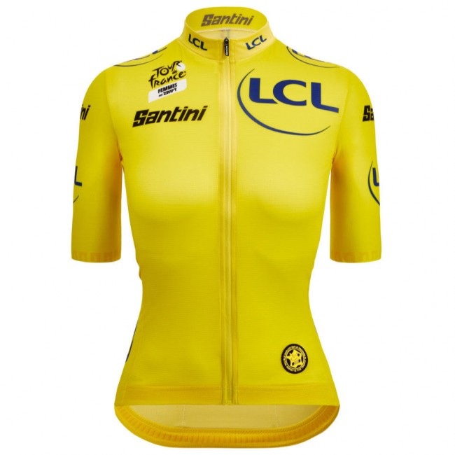 Damen Gelbes Trikot frau Tour de France 2025 Fan Line Radtrikot Kaufen
