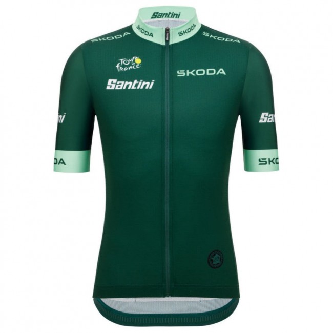 Herren Trikot Santini Grün Tour de France 2025 Fan Line Radtrikot Kaufen