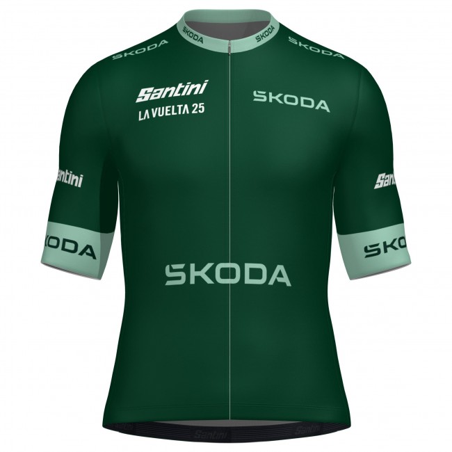 Herren Santini Vuelta Espana 2025 grun trikot Radtrikot Kaufen