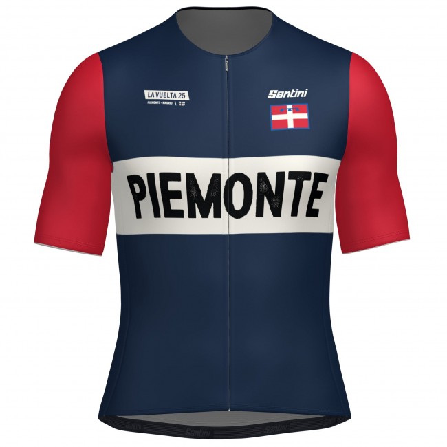 Herren Santini Vuelta Espana 2025 trikot-Grand Salida Piemonte Radtrikot Kaufen