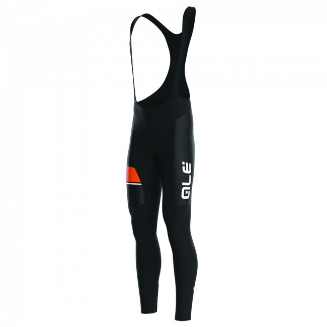 2016 ALE PLUS URANO Lang Trägerhose-Schwarz ORANGE FLUO Radtrikot Kaufen