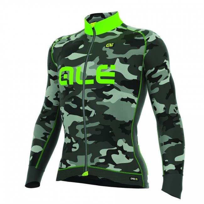 2016 ALE CAMO Radtrikot Langarm-FANGO ORANGE FLUO Radtrikot Kaufen