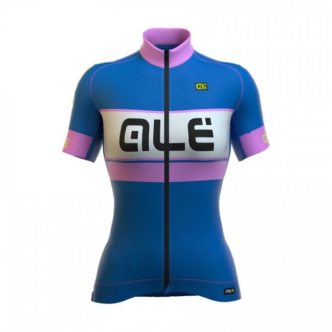 2016 ALE Damen Graphics PRR Bermuda Radtrikot Kurzarm blau Radtrikot Kaufen