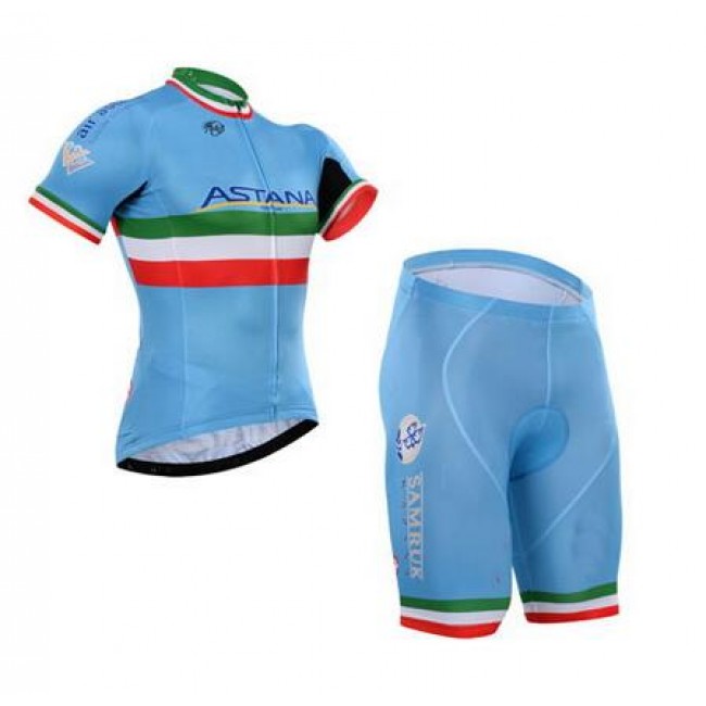 2016 Astana Radbekleidung Radtrikot Kurzarm und Fahrradhosen Kurz Radtrikot Kaufen