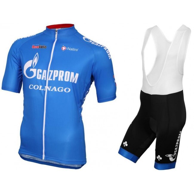 2016 Gazprom-Rusvelo Fahrradbekleidung Satz Fahrradtrikot Kurzarm Trikot und Kurz Trägerhose Radtrikot Kaufen