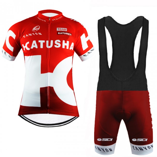 2016 Katusha Fahrradbekleidung Satz Fahrradtrikot Kurzarm Trikot und Kurz Trägerhose 02 Radtrikot Kaufen