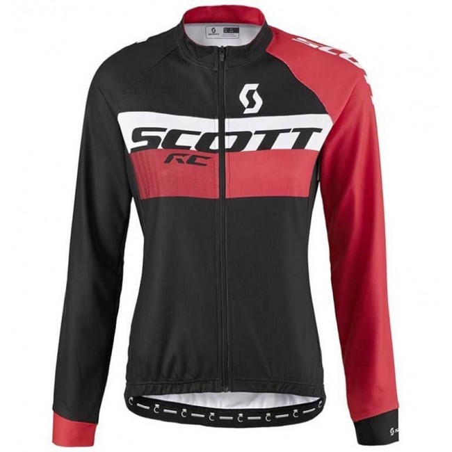 2016 Scott RC Schwarz-Rot Damen Radtrikot Langarm Radtrikot Kaufen