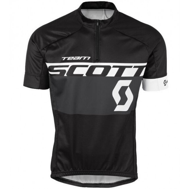 2016 Scott Radtrikot Kurzarm schwarz Weiß Radtrikot Kaufen