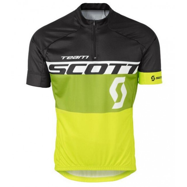 2016 Scott schwarz Grün gelb Radtrikot Kurzarm Radtrikot Kaufen