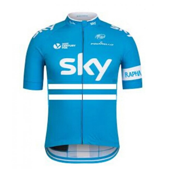 2016 SKY Blau Radtrikot Kurzarm Radtrikot Kaufen