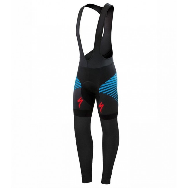 2016 Specialized Team LS Schwarz-Blau Lang Trägerhose Radtrikot Kaufen